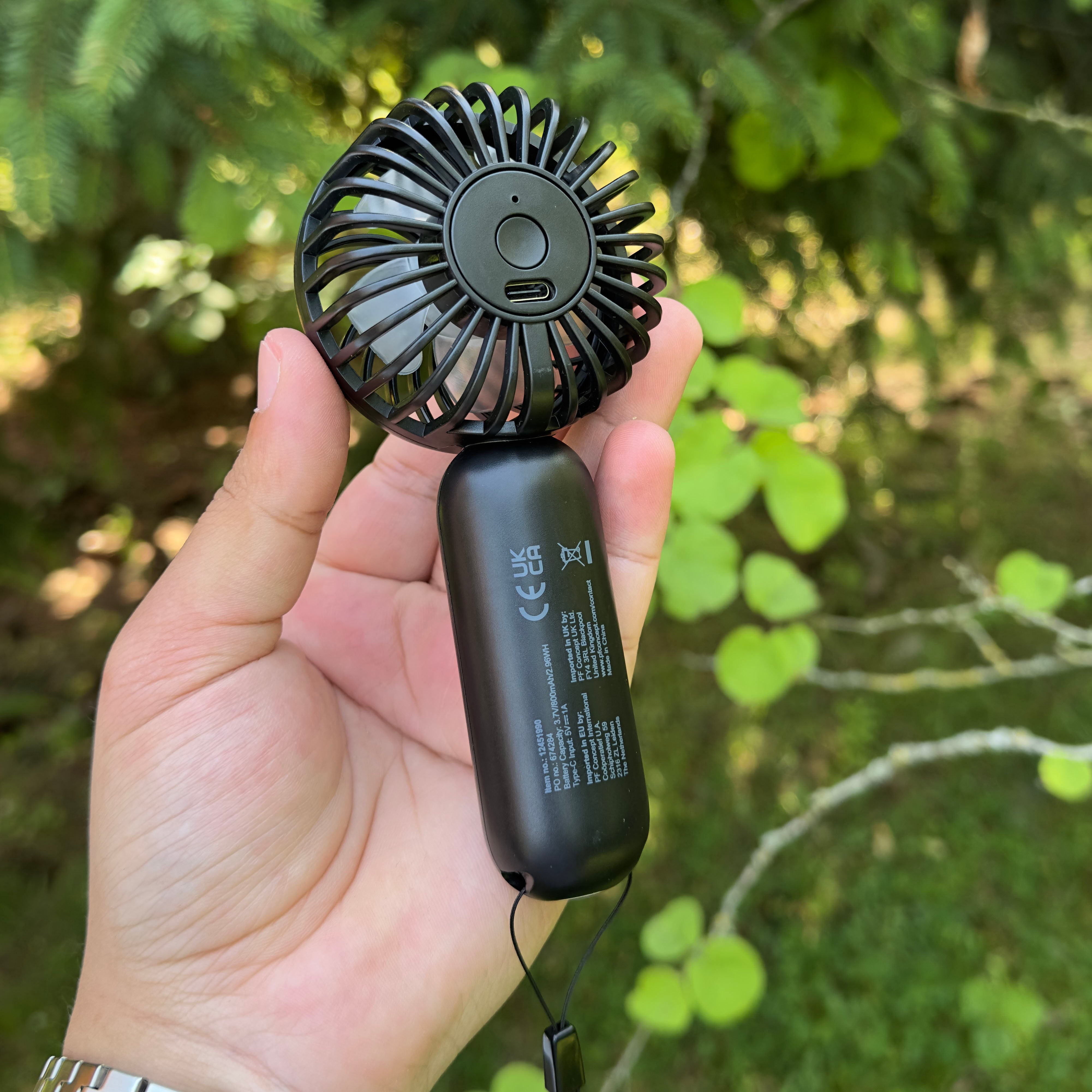 Ventilateur portable en plastique recyclé